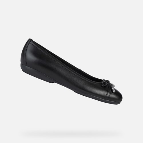 Baleriny Damskie Geox Annytah Czarne | 39RLNYAQJ