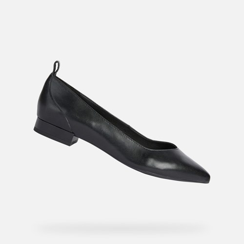 Baleriny Damskie Geox Charyssa Czarne | 36FZKNVGJ
