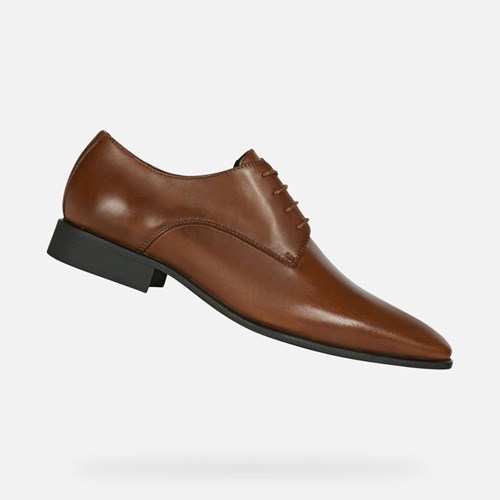 Buty Eleganckie Męskie Geox High Life Ciemny | 53WNPIBHA
