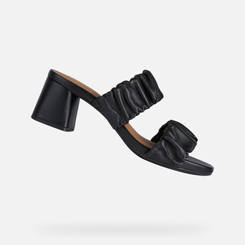 Koturny Damskie Geox Genziana Mid Czarne | 10UCOWDQA