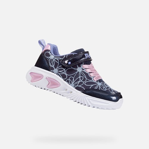 Light-up Shoes Dziewczynka Geox Assister Granatowe Różowe | 42EWJQVPC
