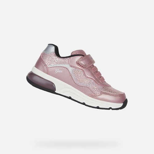 Light-up Shoes Dziewczynka Geox Spaceclub Ciemny Różowe Srebrne | 81IWKUZVD