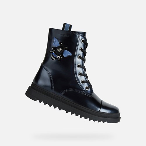 Mid-calf Boots Dziewczynka Geox Gillyjaw Ciemny Granatowe | 31SCPIETU