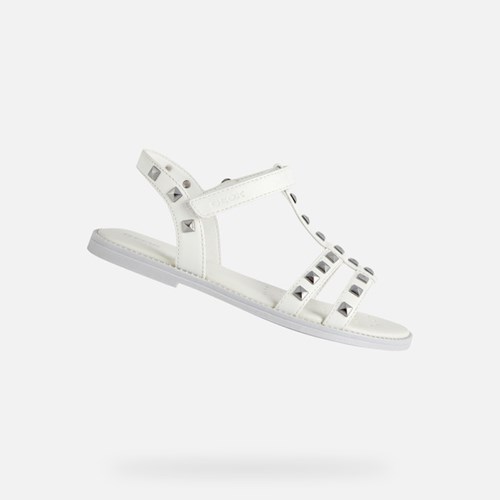 Sandały Dziewczynka Geox Sandal Karly Białe | 31SZOCIGN