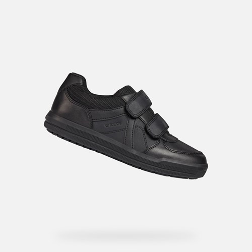 Slip On Chłopięce Geox Arzach Czarne | 63TBPDOSK