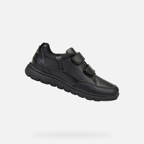 Slip On Chłopięce Geox Xunday Czarne | 60BCIWVFQ